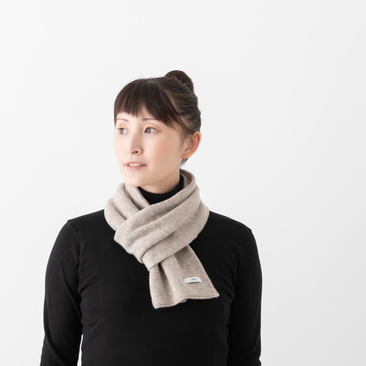 ARMEN アーメン ウール カシミア ループ スカーフ WOOL CASHMERE LOOP SCARF BAAM1961