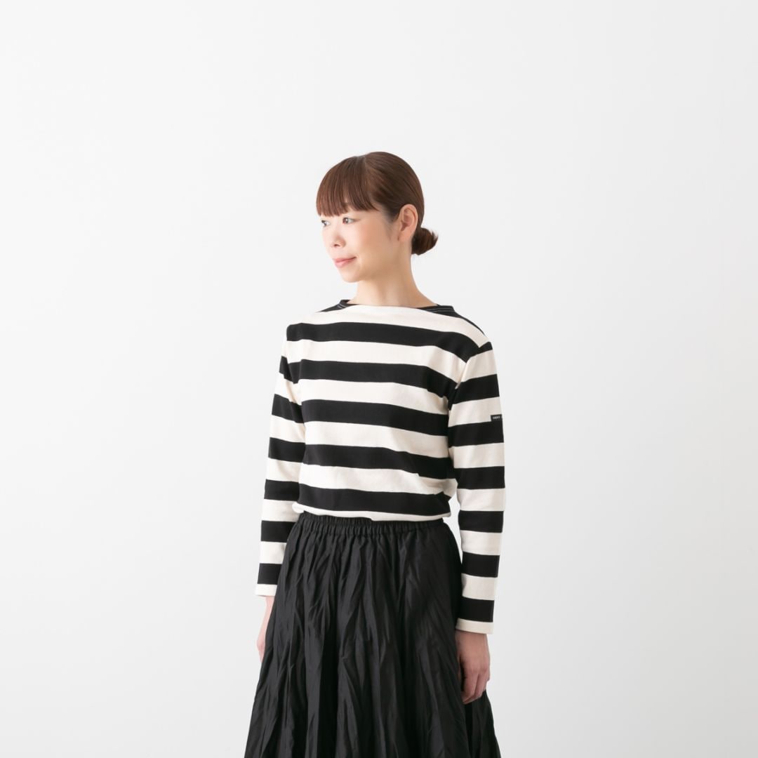 SAINT JAMES セントジェームス OUESSANT ウエッソン 長袖 太ボーダー ボートネックカットソー 14JC OUES GDR/1R