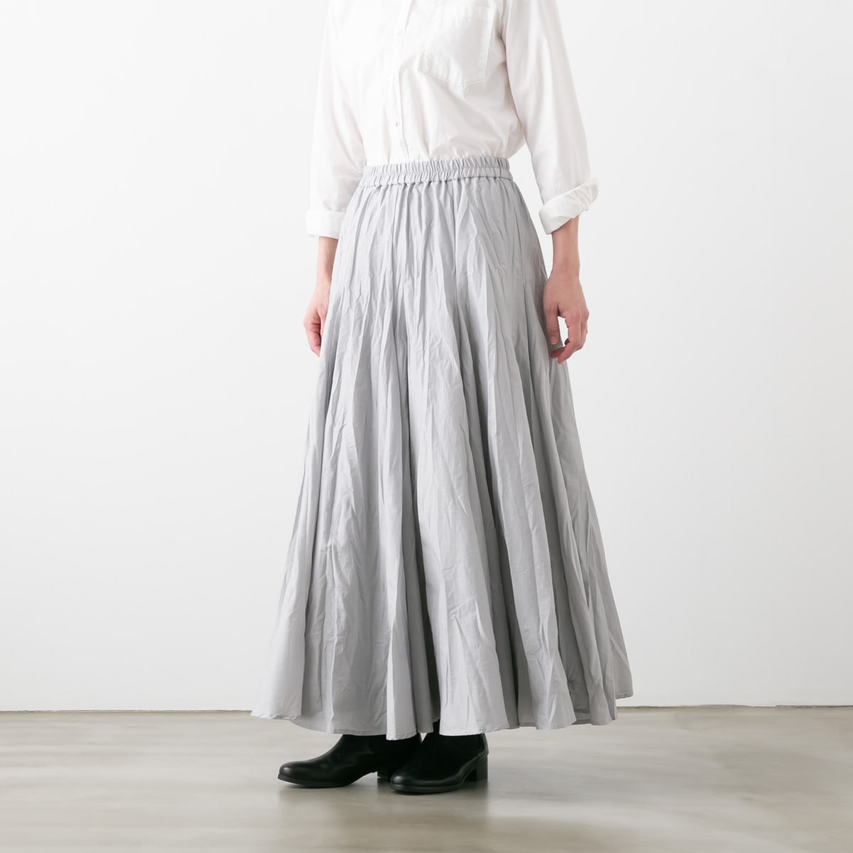 mizuiro ind ミズイロインド ボリューム フレア スカート 4色 3-260010