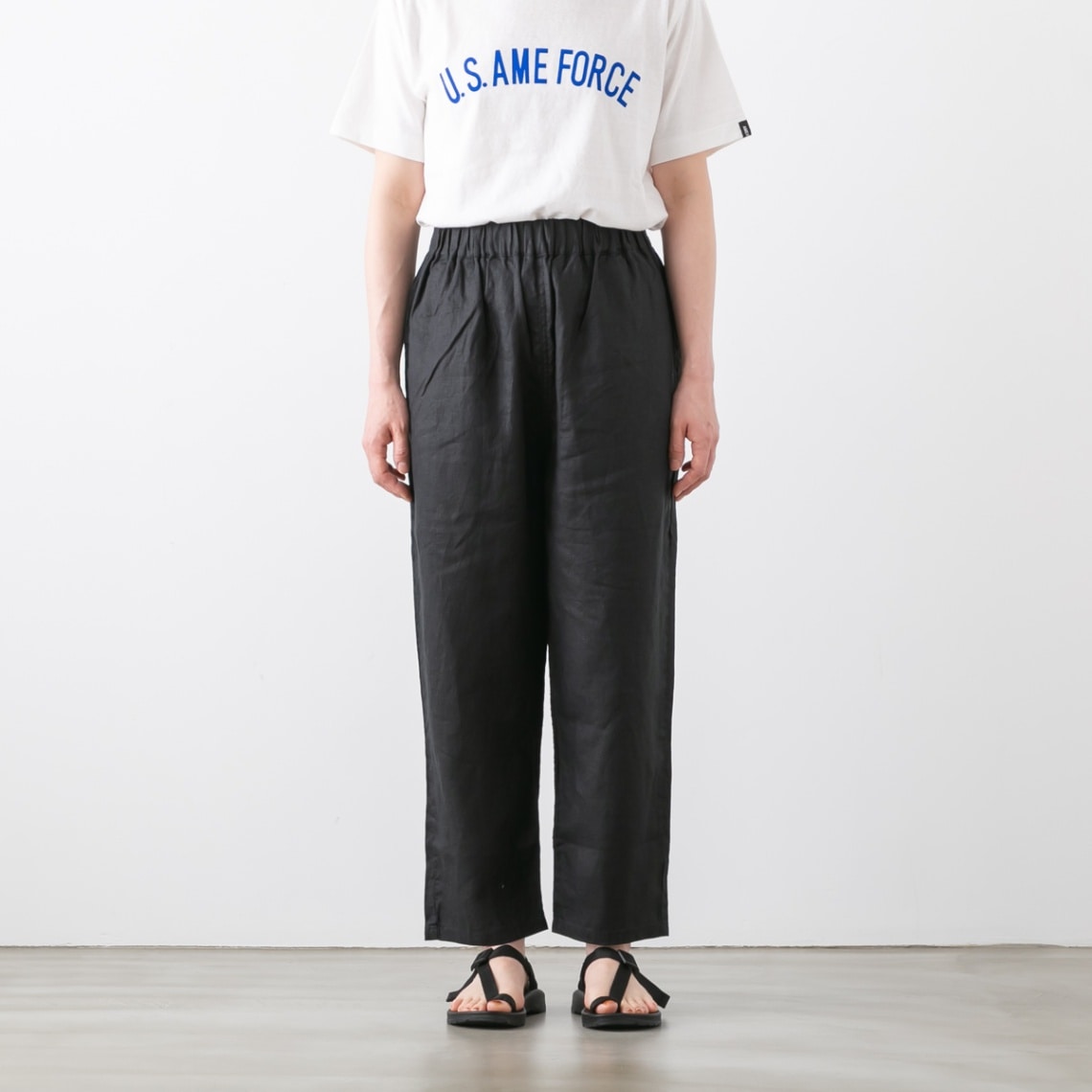 (メール便OK) NARU ナル 40 フレンチリネン コージーパンツ 4色 649873BE