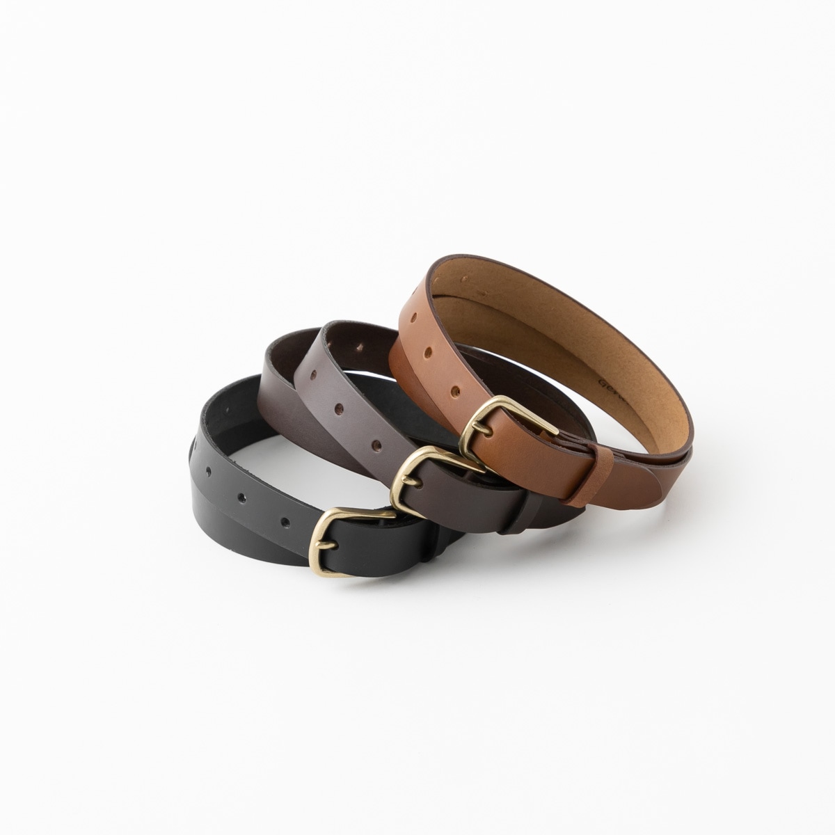 【ブルービート別注】ART BROWN アートブラウン レザー ベルト 3色 GGB24002