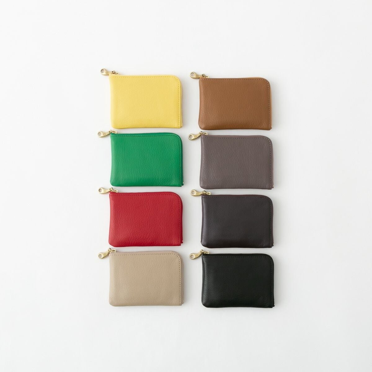 mononogu もののぐ L字ファスナー ゴートスキン ミニ財布 8色 PCP2-GS