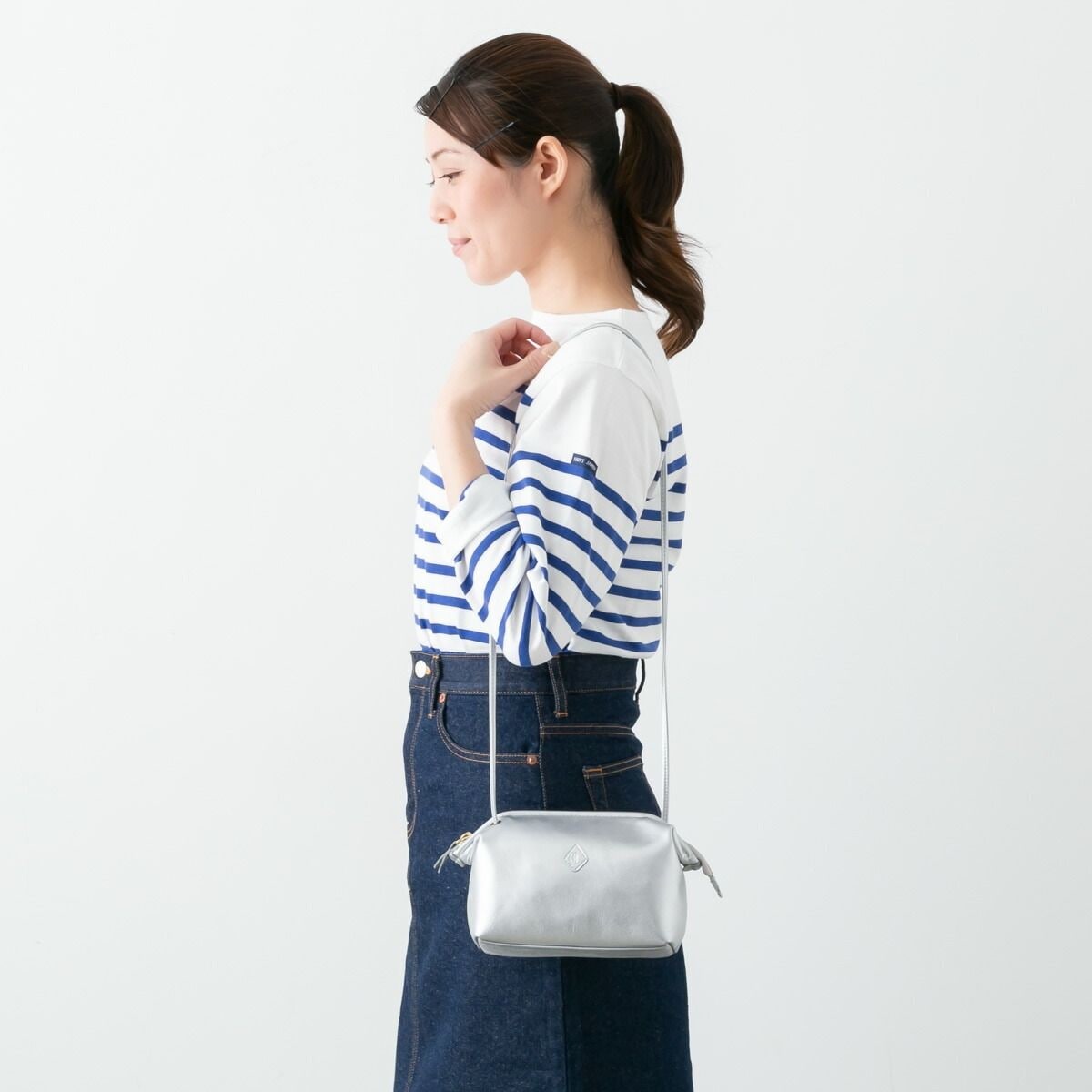 CLEDRAN クレドラン タンテ パースショルダー シルバー TANTE PURSE SHOULDER SILVER CL3542