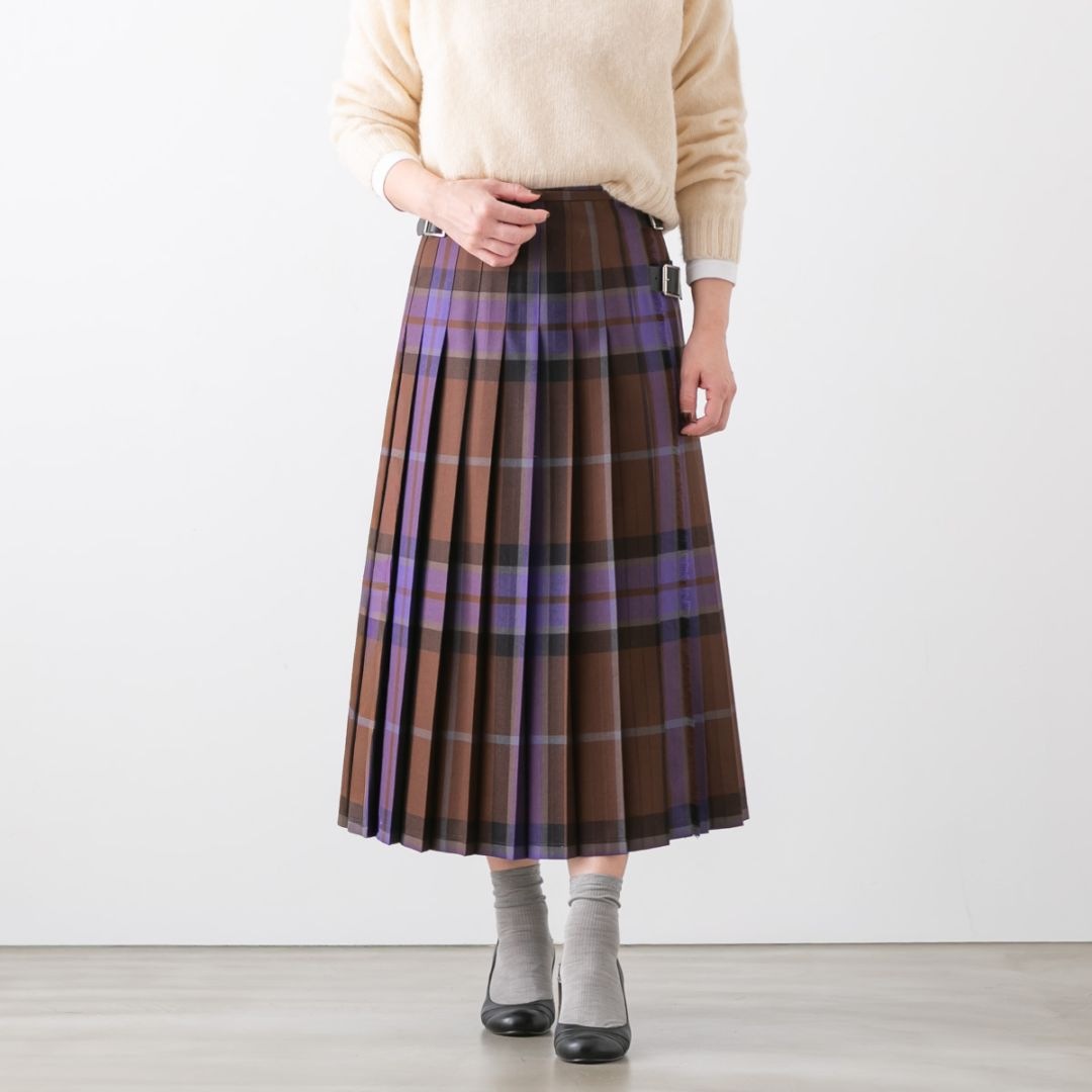 O'NEIL OF DUBLIN オニール・オブ・ダブリン WRAP SKIRT ウール タック ラップスカート チェック 9色 NOD0853