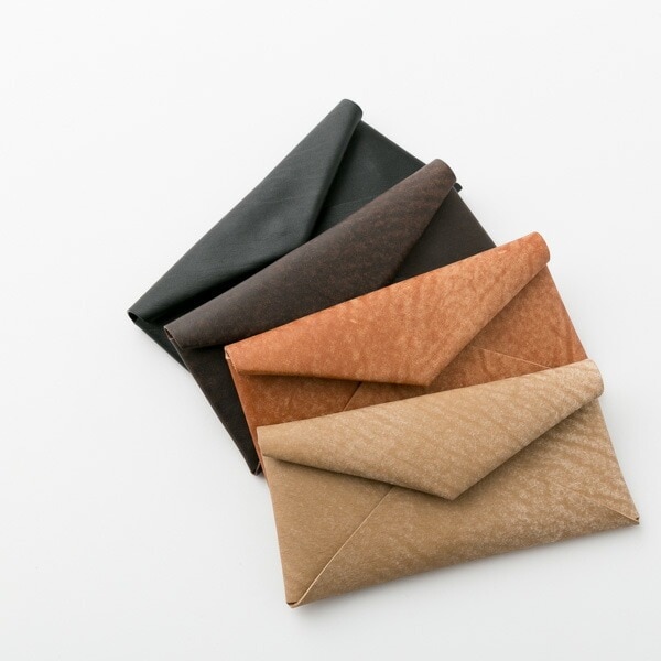 Dono by ART BROWN ドーノ イタリアンレザー セルバッジョ エンベロープ ウォレット 4色 SGW00059DN