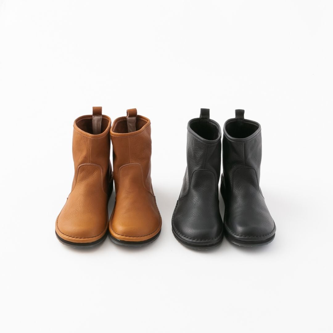 ramble ランブル シュリンクレザー ショートブーツ 373-73390