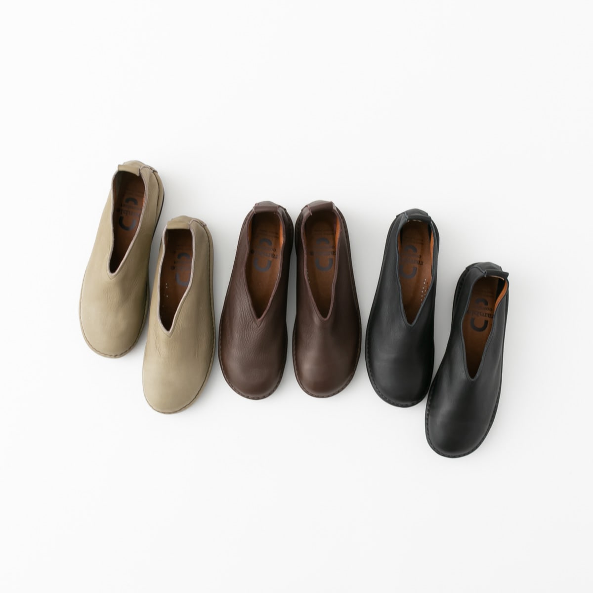 ramble ランブル オイルシュリンクレザー Vカットシューズ 352-01603