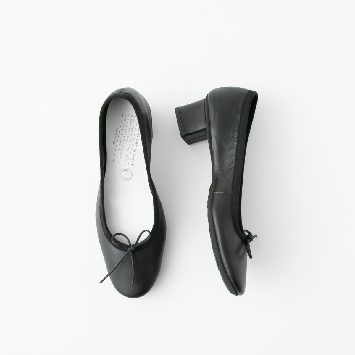 TRAVEL SHOES by chausser トラベルシューズバイショセ 4cmヒール バレーシューズ TR-015