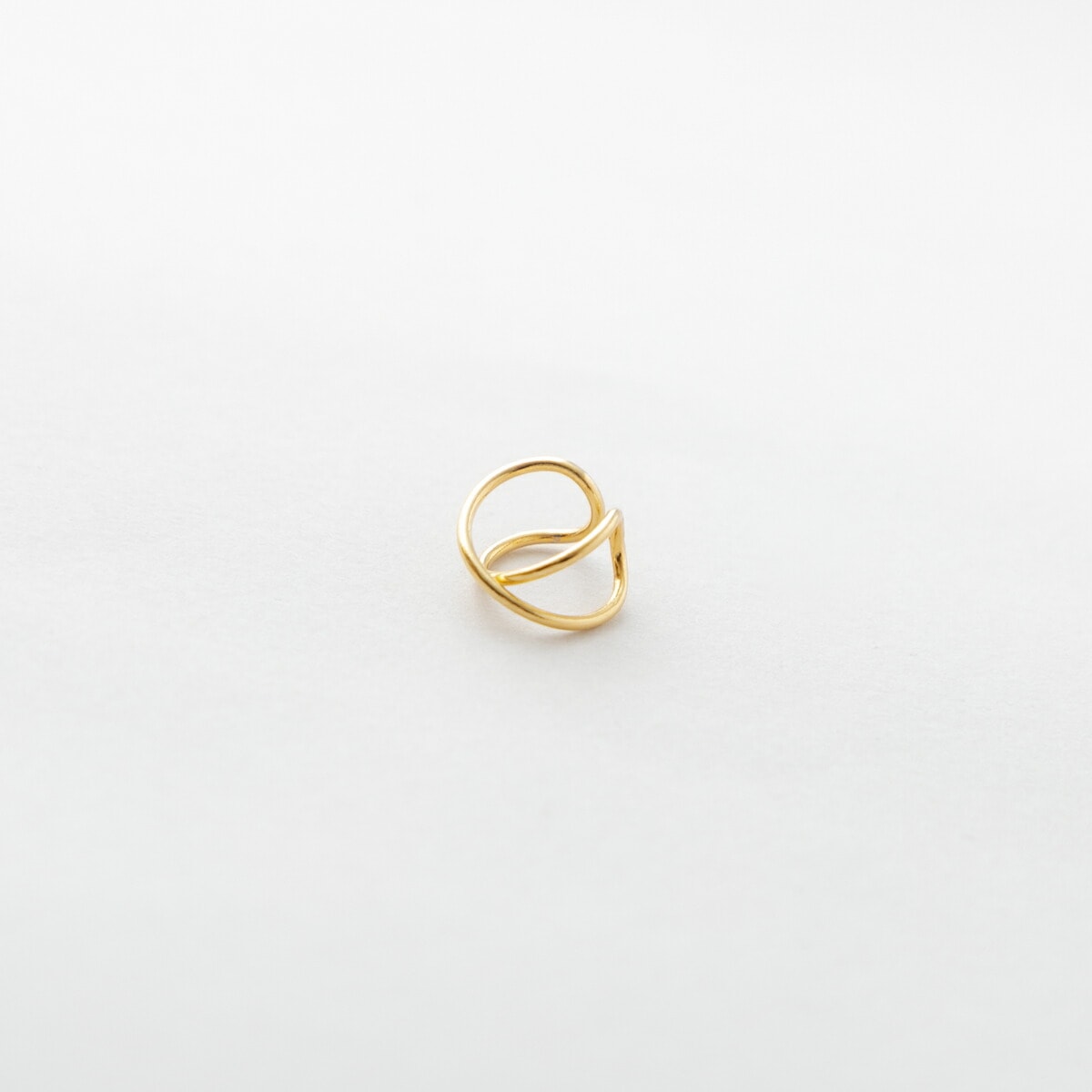 esperanto エスペラント EAR CUFF Thin line cross イヤーカフ ゴールド メッキ EM-764P/K18G
