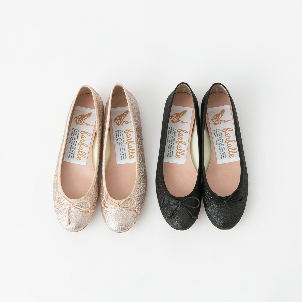 farfalle ファルファーレ バレエシューズ グリッターカラー 2色 FF143C017B