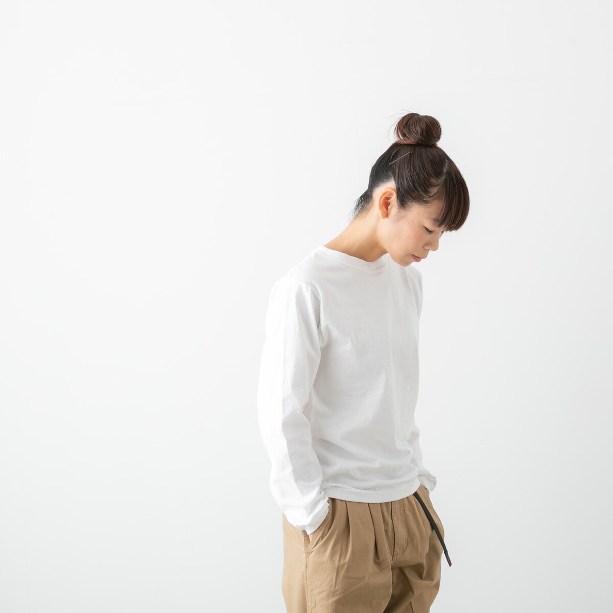 GOODWEAR グッドウェア クルーネック 長袖 リブ Tシャツ 8色 NGW9951