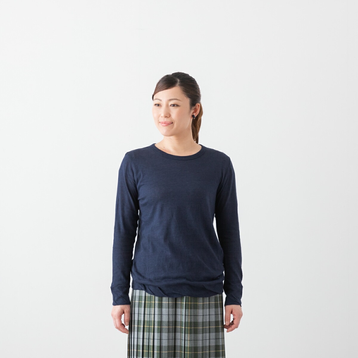 harmonie アルモニ ウォッシャブル ガーゼ 天竺 ロングスリーブ カットソー 6色 62170015