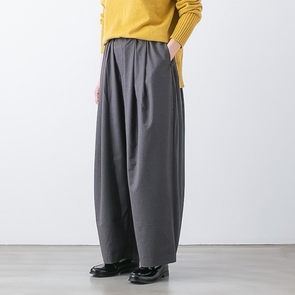 mizuiro ind ミズイロインド ワイド タックパンツ 5色 2-260051