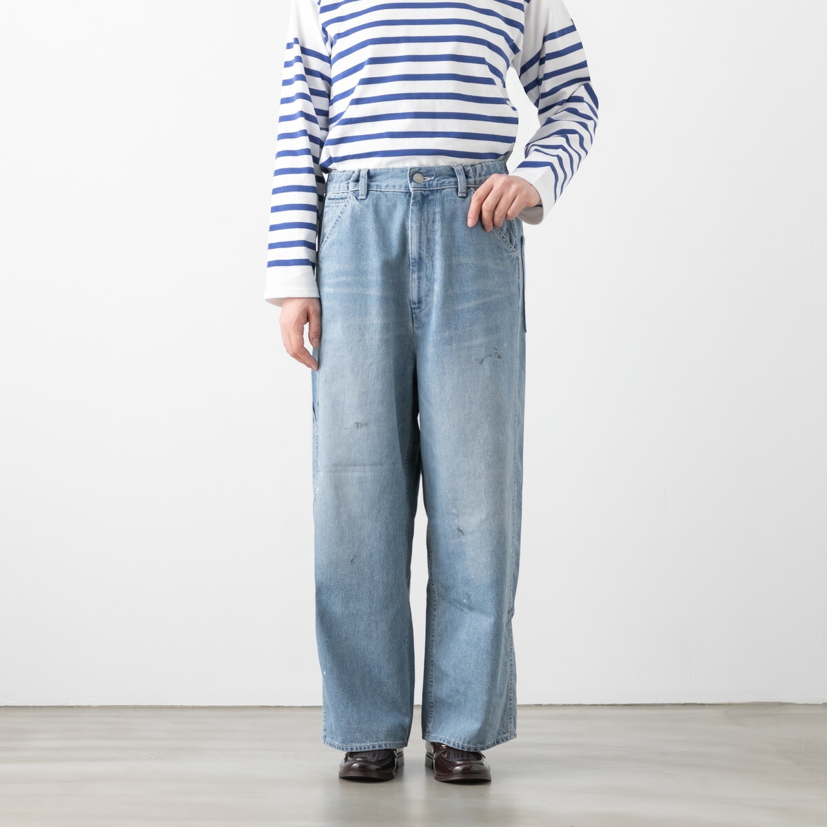 HARVESTY ハーベスティ ビッグ ペインター デニム パンツ ユーズドブルー A12302 94.USED BLUE