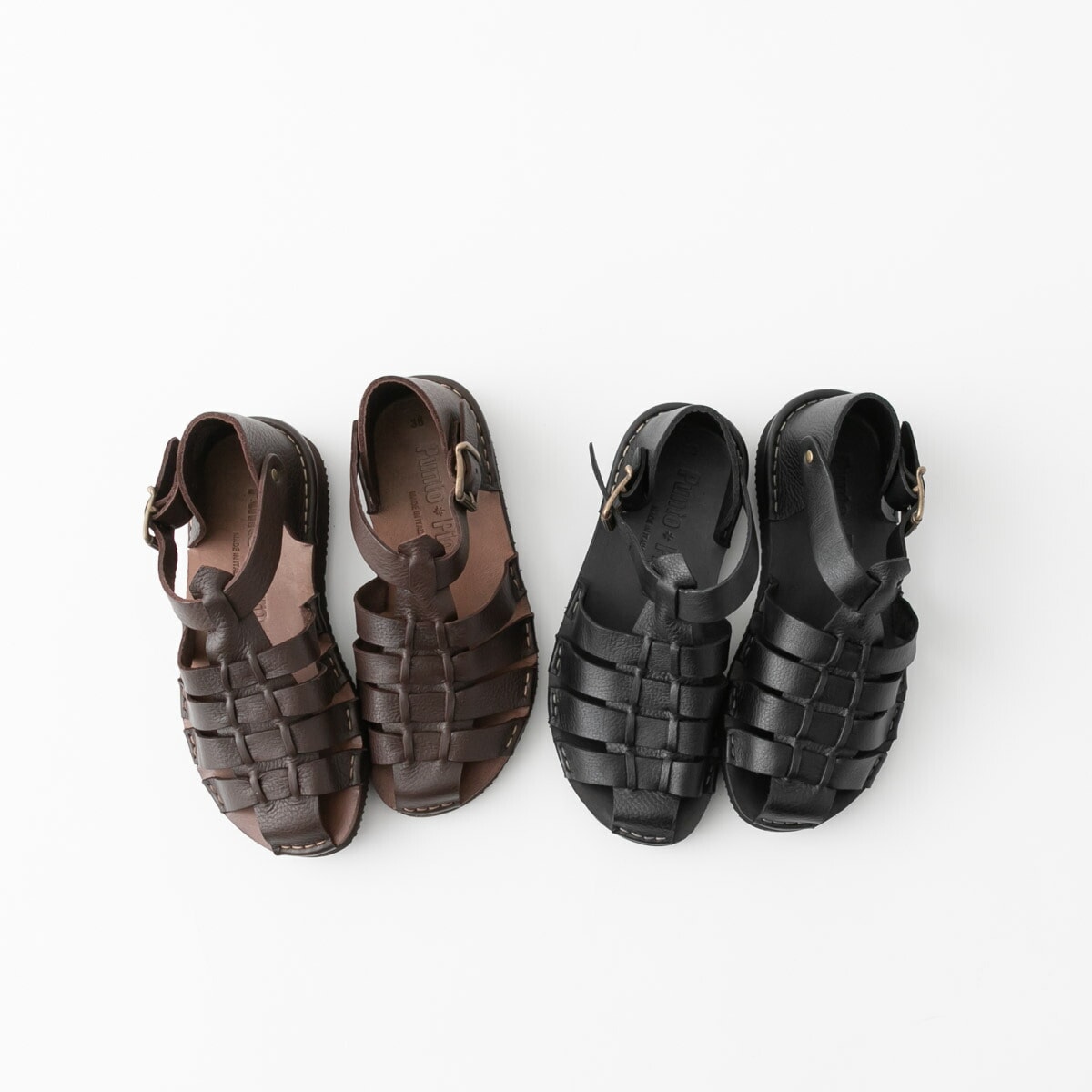 PUNTO PIGRO プントピグロ レザーグルカサンダル 2色 PPBN2110