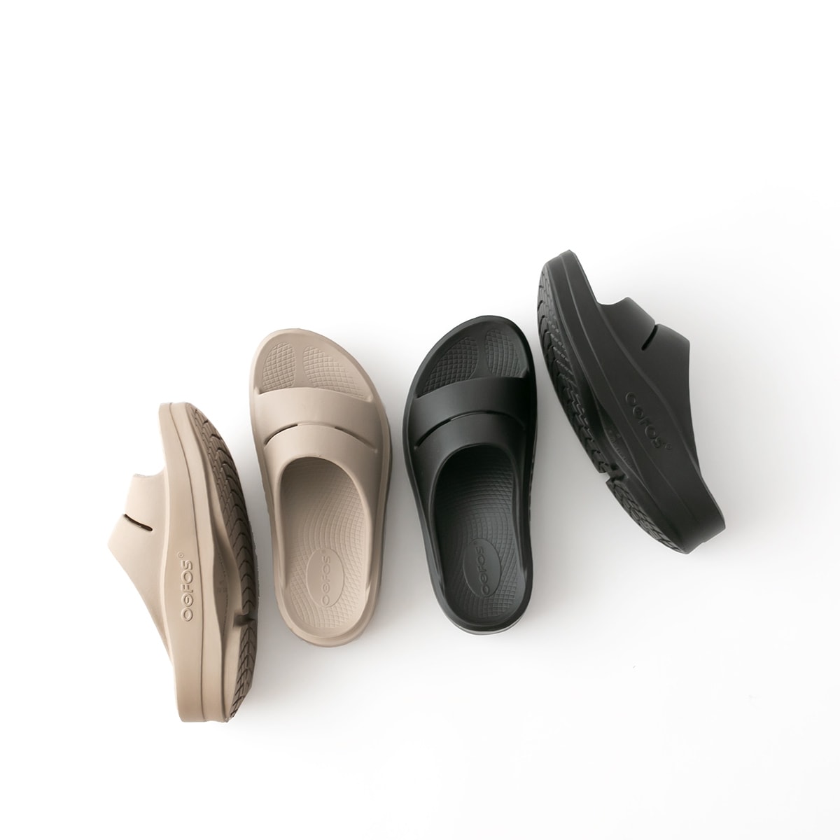 【正規品】OOFOS ウーフォス OOFOS OOmega（ウーメガ）OOahh(ウーアー) 厚底リカバリーサンダル 2色