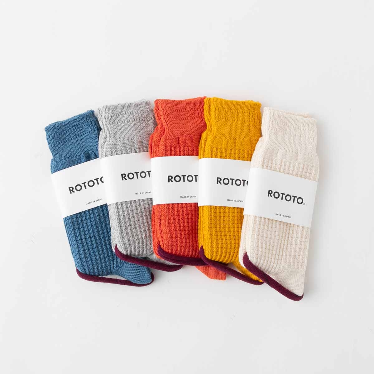 RoToTo ロトト COTTON WAFFLE SOCKS コットンワッフルソックス 4色 R1110