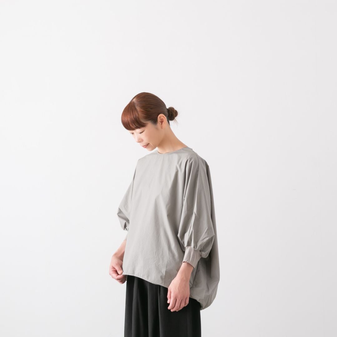 mizuiro ind ミズイロインド ボートネック コクーン プルオーバー boat neck cocoon P/O 3色 2-230097