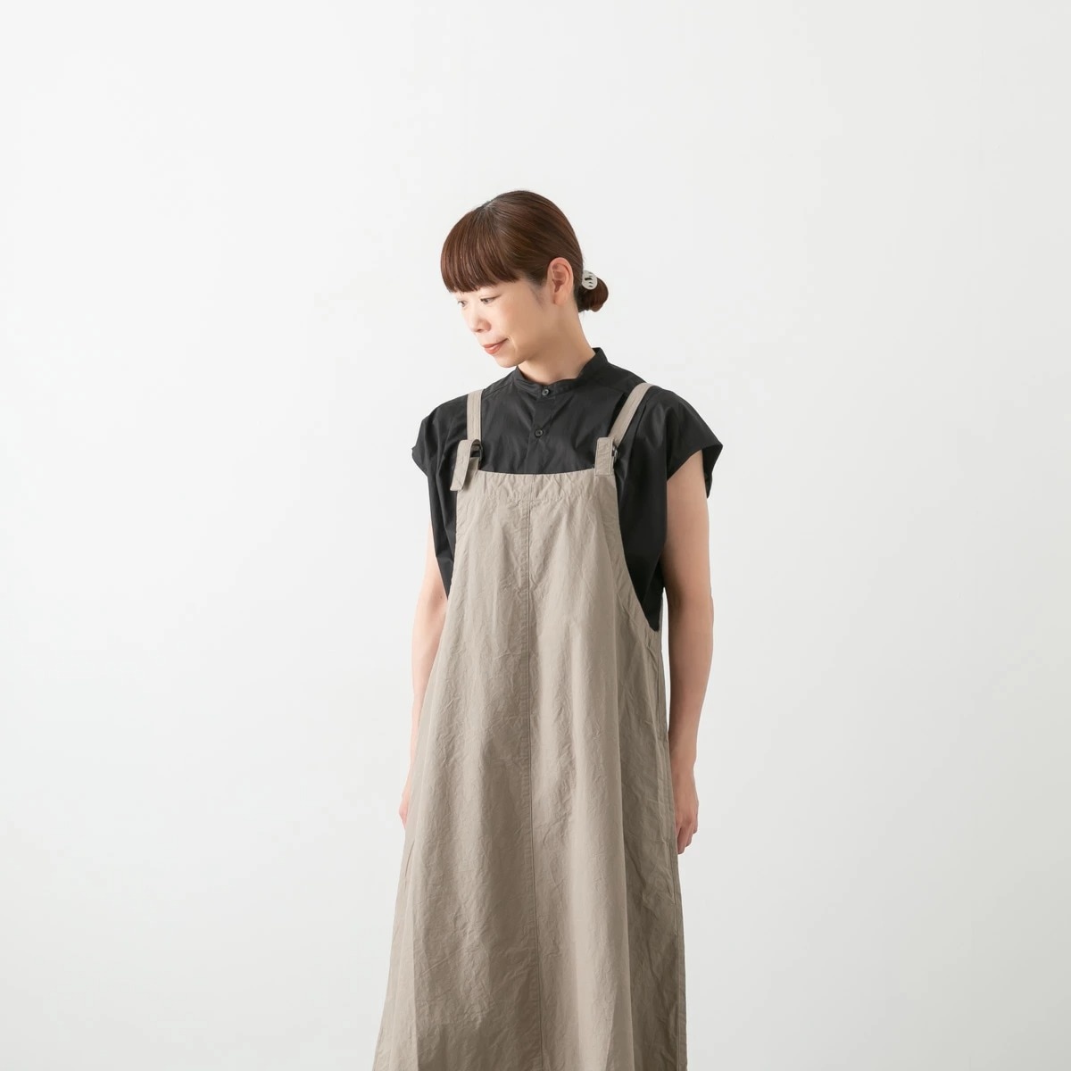 SARAHWEAR サラウェア ダンプクロス ジャンパースカート 2色 C4273