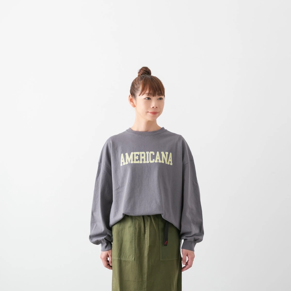 Americana アメリカーナ USED加工 ロングスリーブ Tシャツ 4色 BRF-783A/3