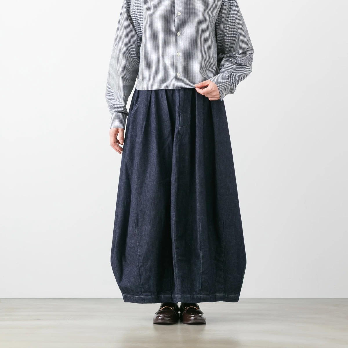 HARVESTY ハーベスティ 10oz デニム サーカス スカート 98(ワンウォッシュ) CIRCUS SKIRT DENIM ONE-WASH A22504