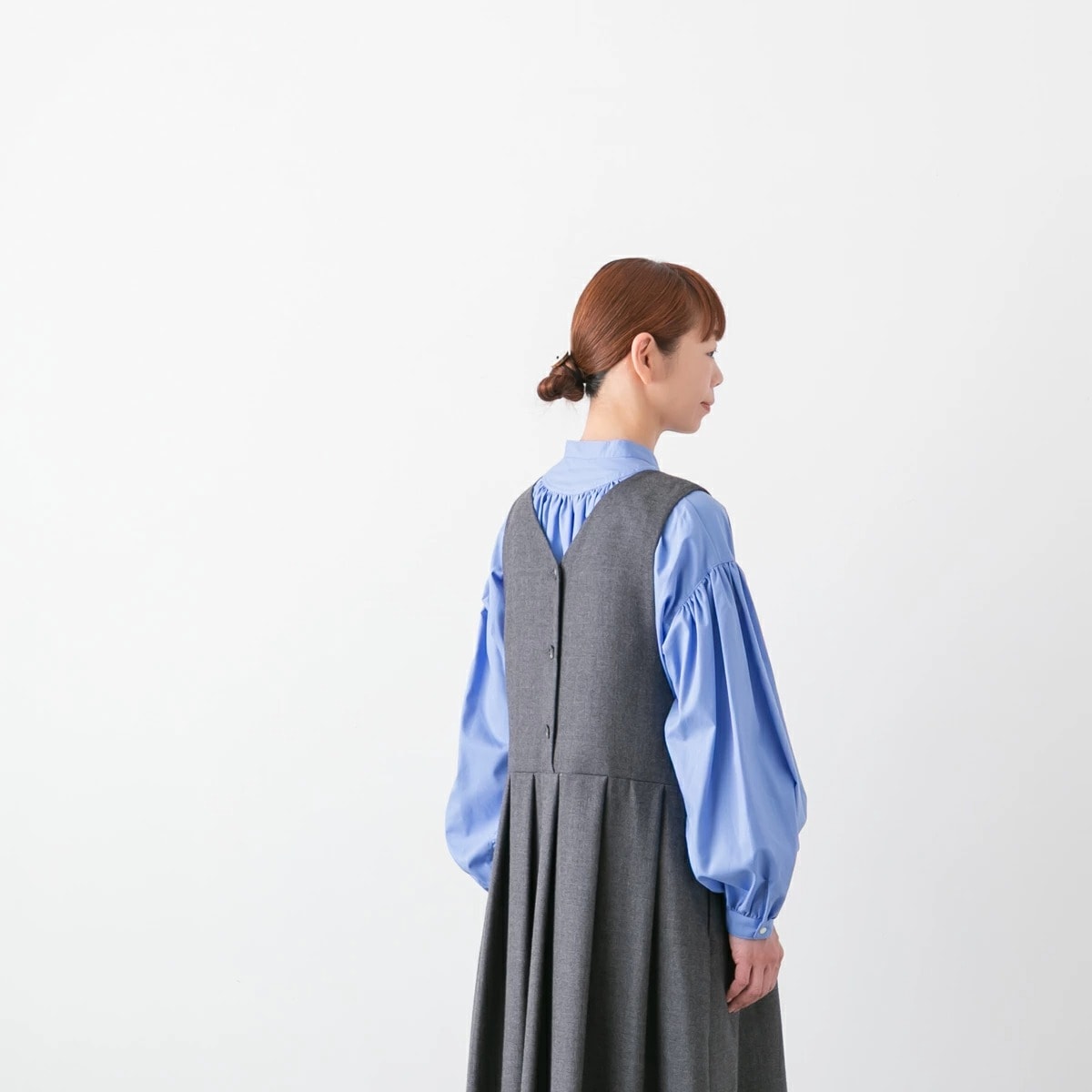 ユティリテ ウール サキソニー 2way ジャンパースカート utilite UT502AW210