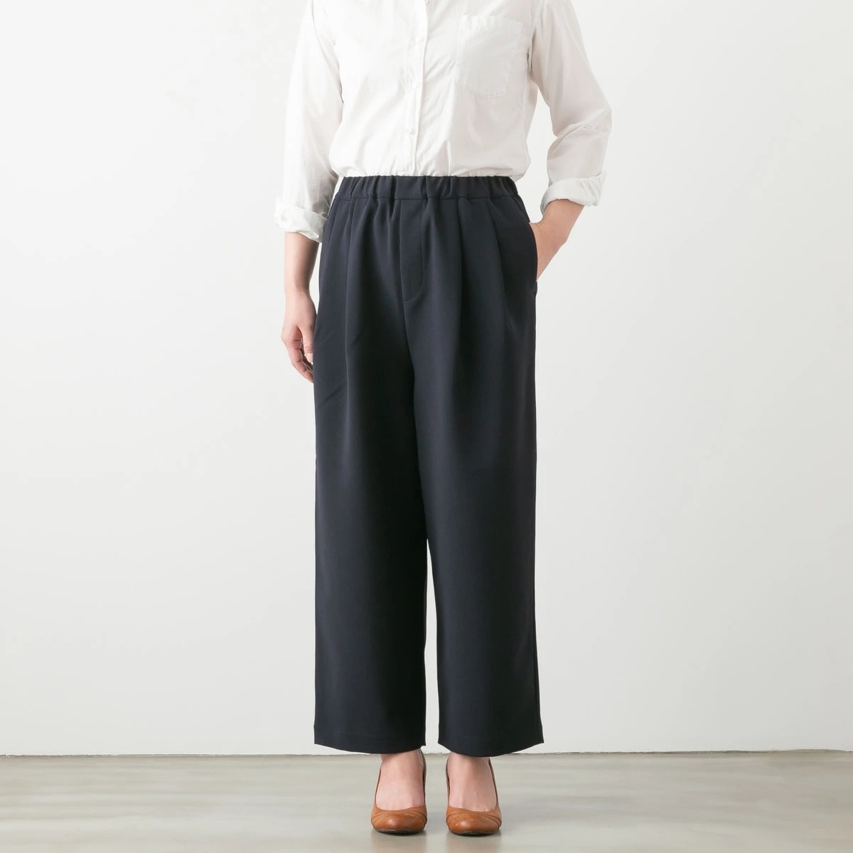 TRAVAIL MANUEL トラバイユ マニュアル ダブルクロス 2タック トラウザーズ パンツ 4色 5067-53