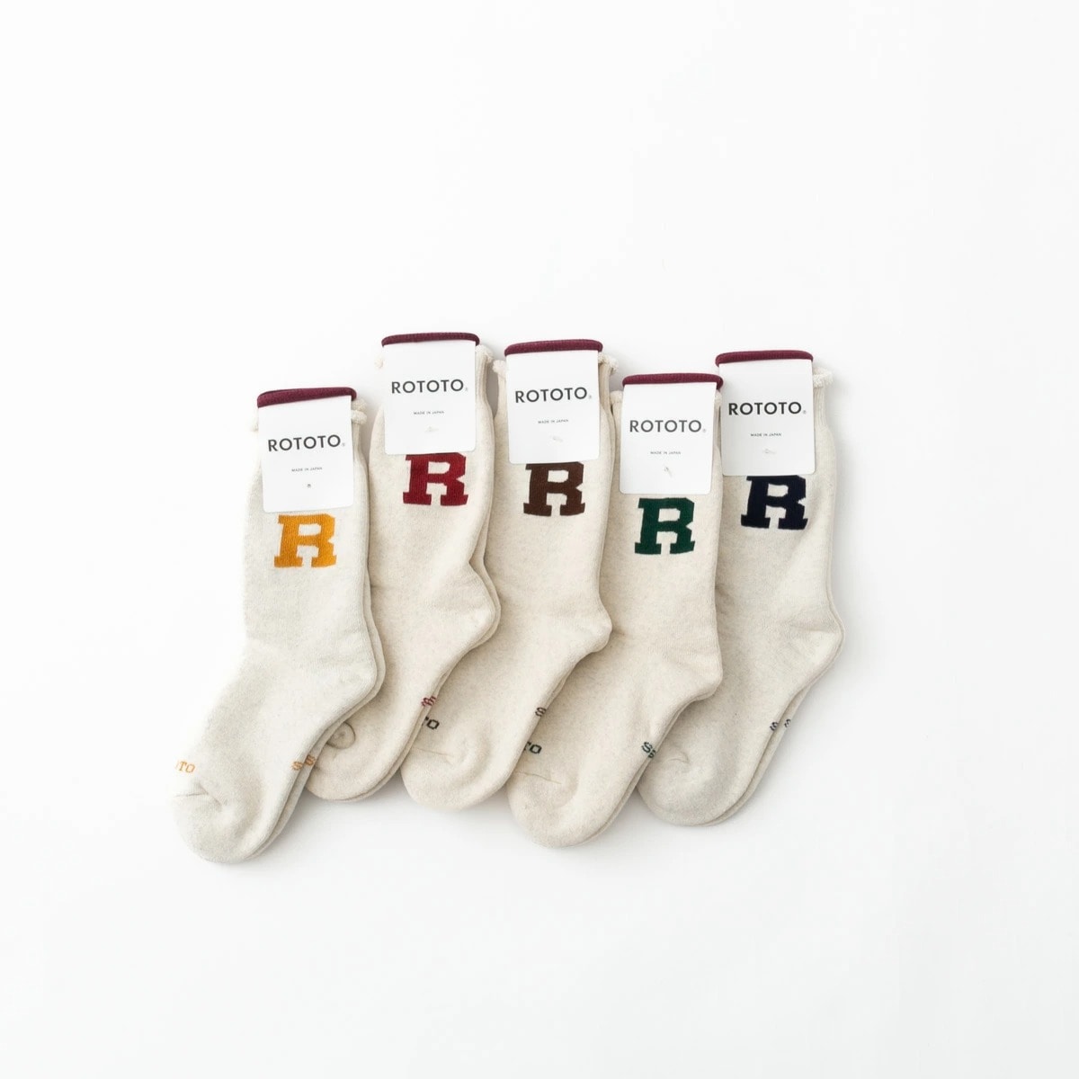 ROTOTO ロトト RAFFY SWEAT SOCKS ”R LOGO”ラフィスウェットソックス R1552 5色