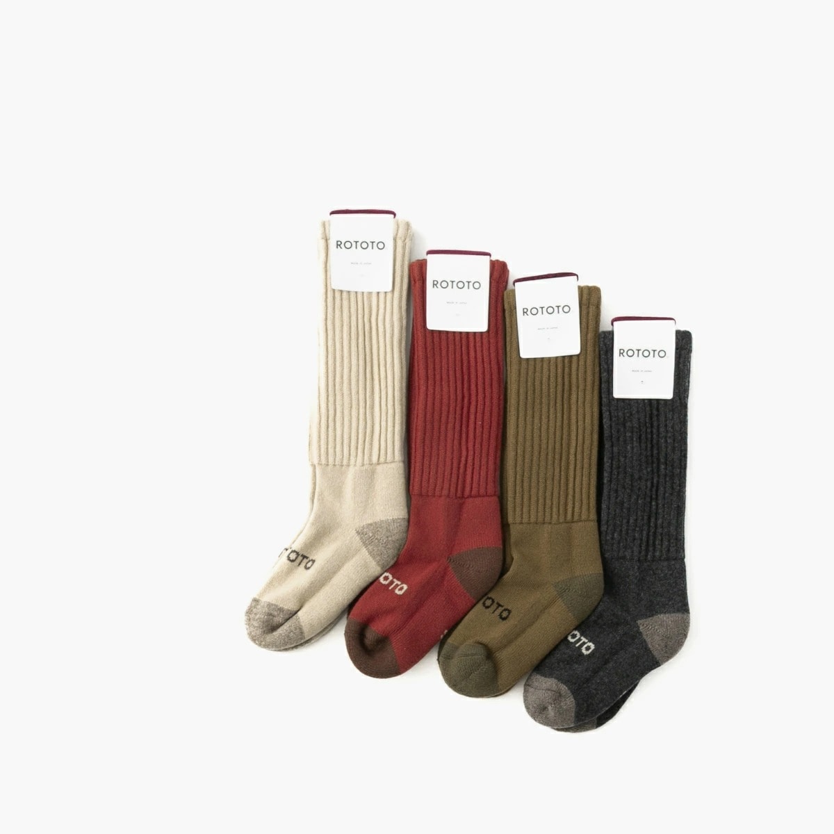 RoToTo ロトト MERINO LAMBS WOOL HIGH SOCKS メリノラムウール ハイソックス 4色 R1566