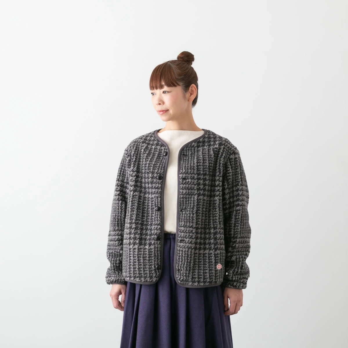 Vincent et Mireille バンソン エ ミレイユ ボアカーディガン ジャケット 3色 VM252BL25130