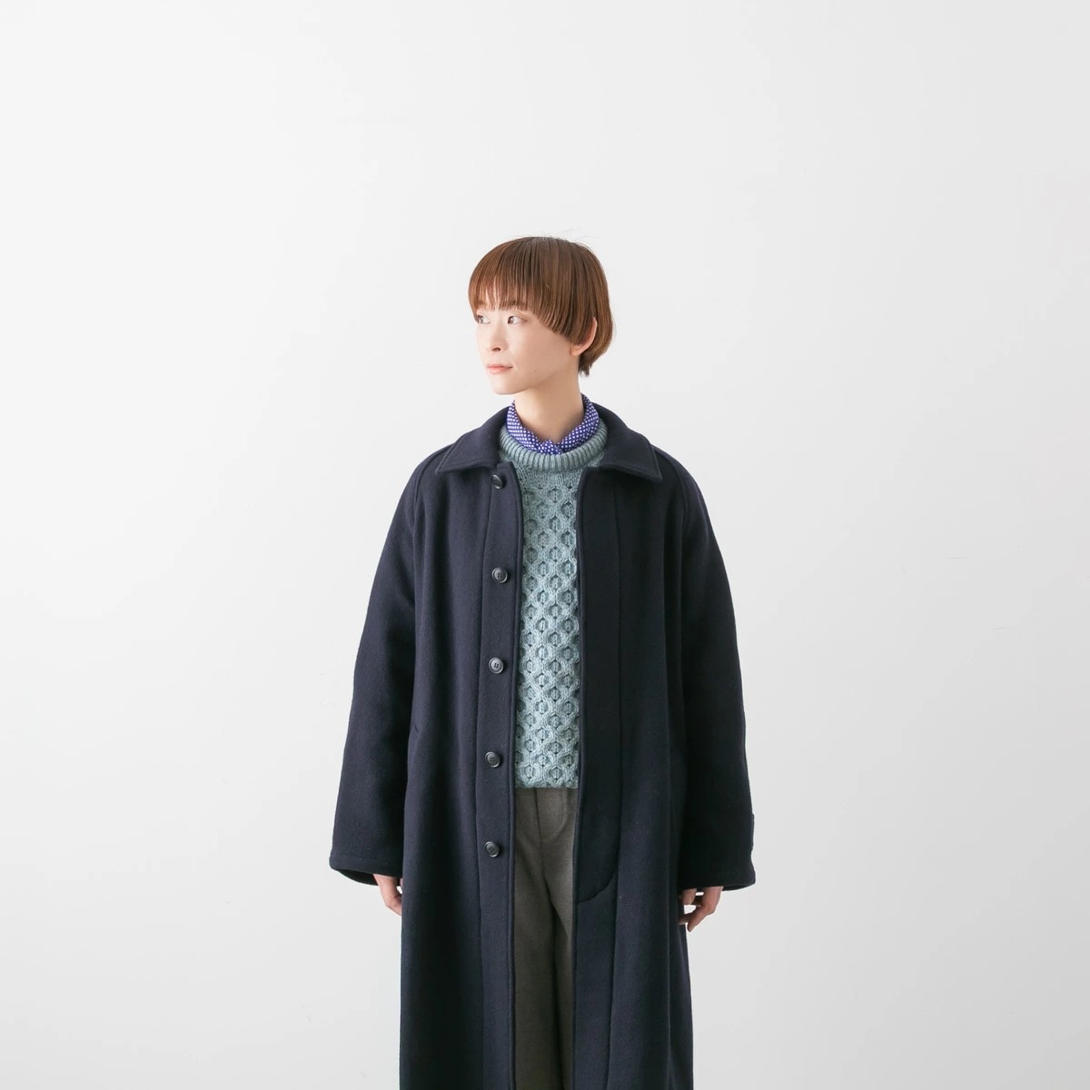 HTS エイチティーエス HEAVY WEIGHT WOOL TWILL BALMACAAN COAT ウールツイル バルマカンコート NHT1551WPR