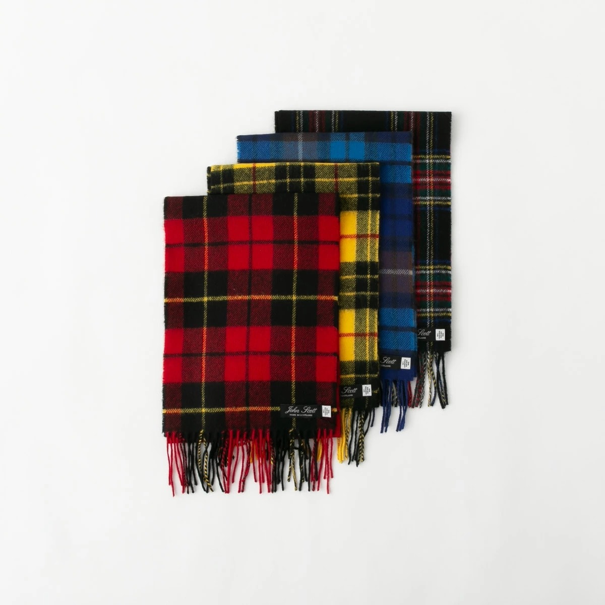 John Scott ジョンスコット ラム ウール スカーフ 4色 NLC1751
