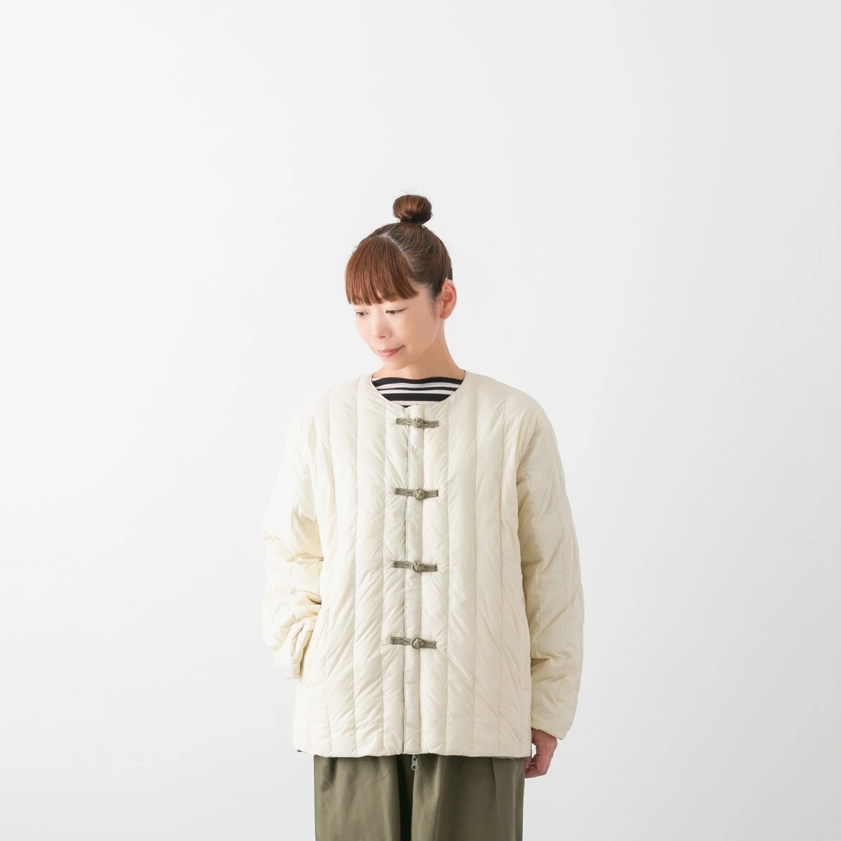 TAION タイオン ジャパンスペシャル チャイナボタン ダウンジャケット 2色 JK01JS