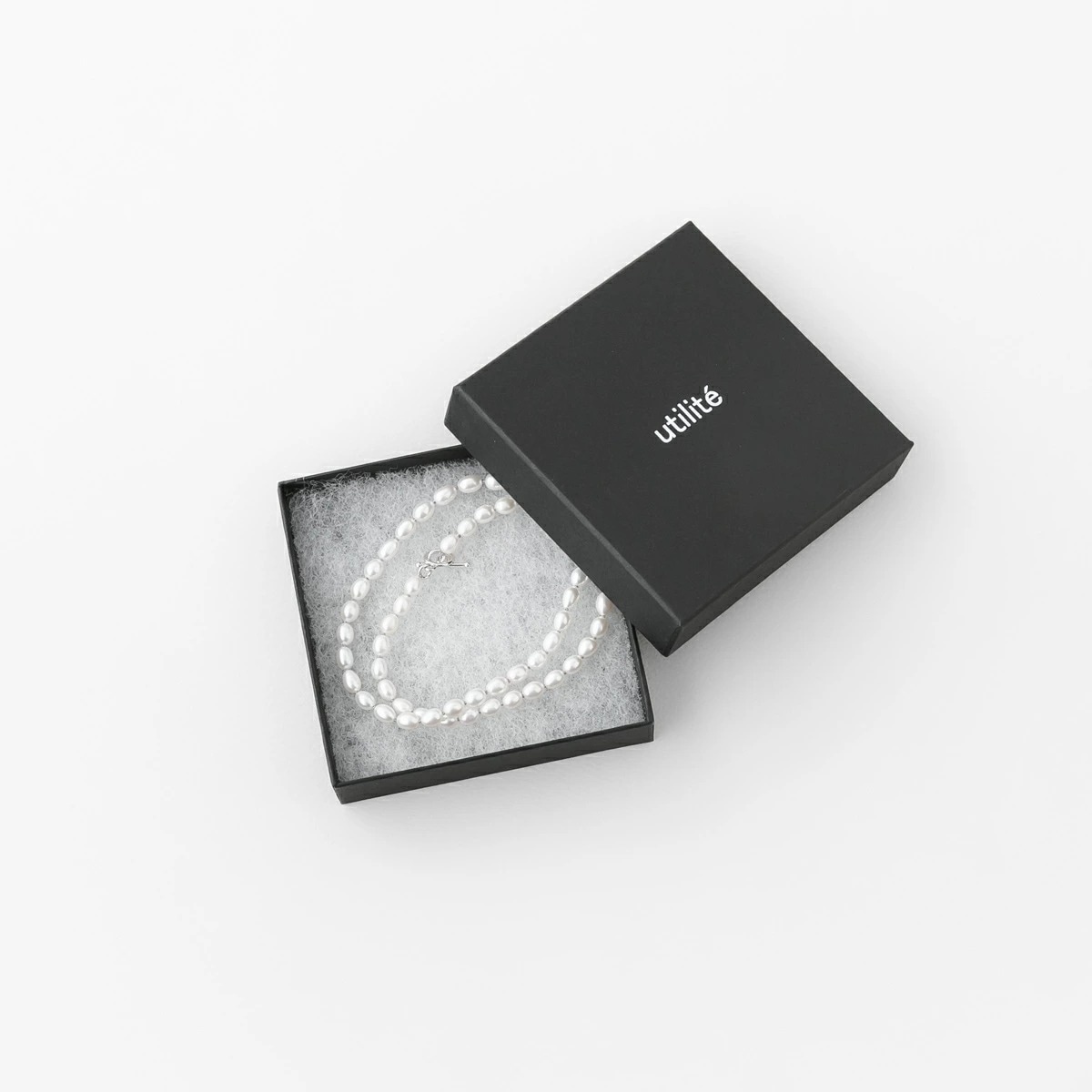 utilite ユティリテ 淡水ライスパール ネックレス 41cm UT507SS91