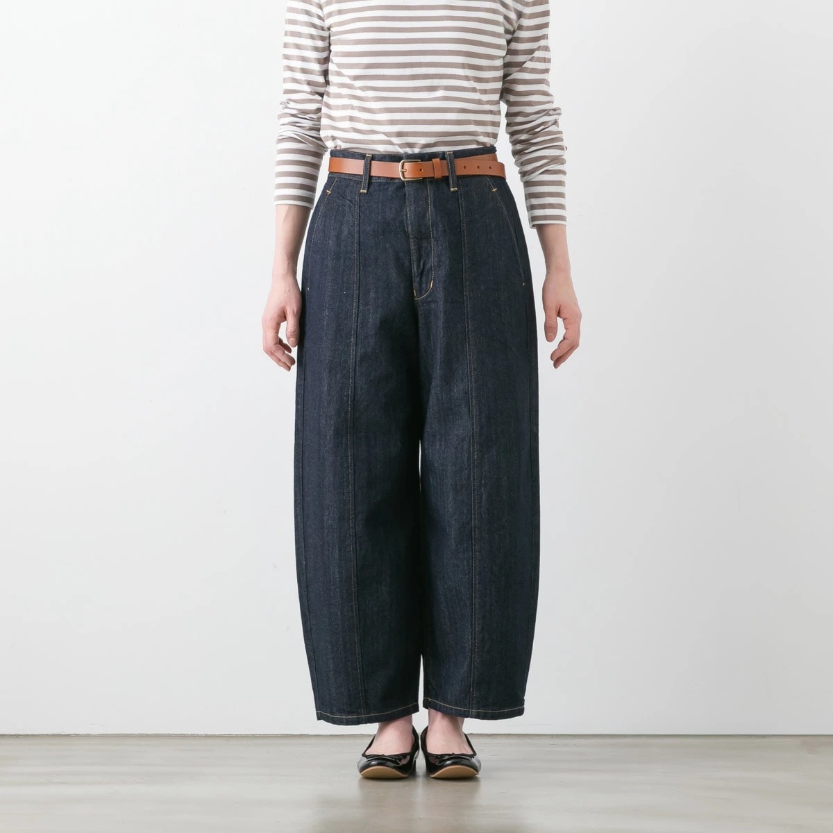 D.M.G ドミンゴ 10oz ムラ糸 デニム アーモンド パンツ 29-8(ネイビー) 14-250c