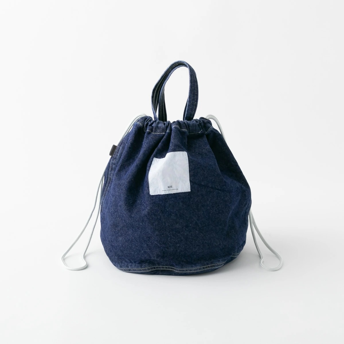 N,P,E エヌピーイー BLEACHED DENIM PATIENTS BAG ブリーチド デニム ペイシェント バッグ Mサイズ NPE01-7307