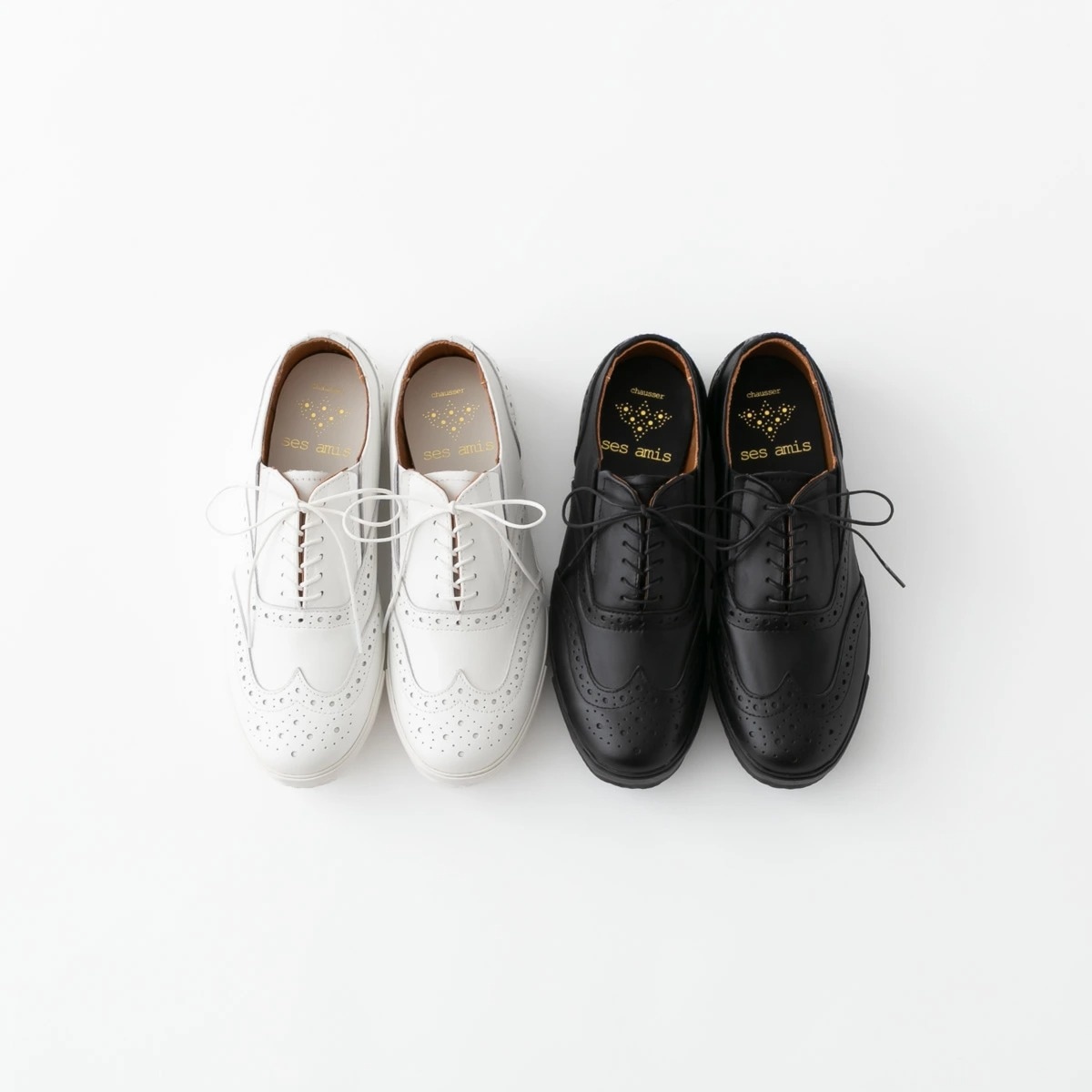 ses amis セザミ LEATHER SNEAKERS レザー スニーカー 2色 SA-01