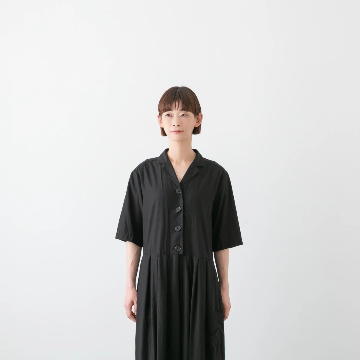 SARAHWEAR サラウェア L/C Poplin Jumpsuit Narumi リヨセル コットン ポプリン ジャンプスーツ C16070