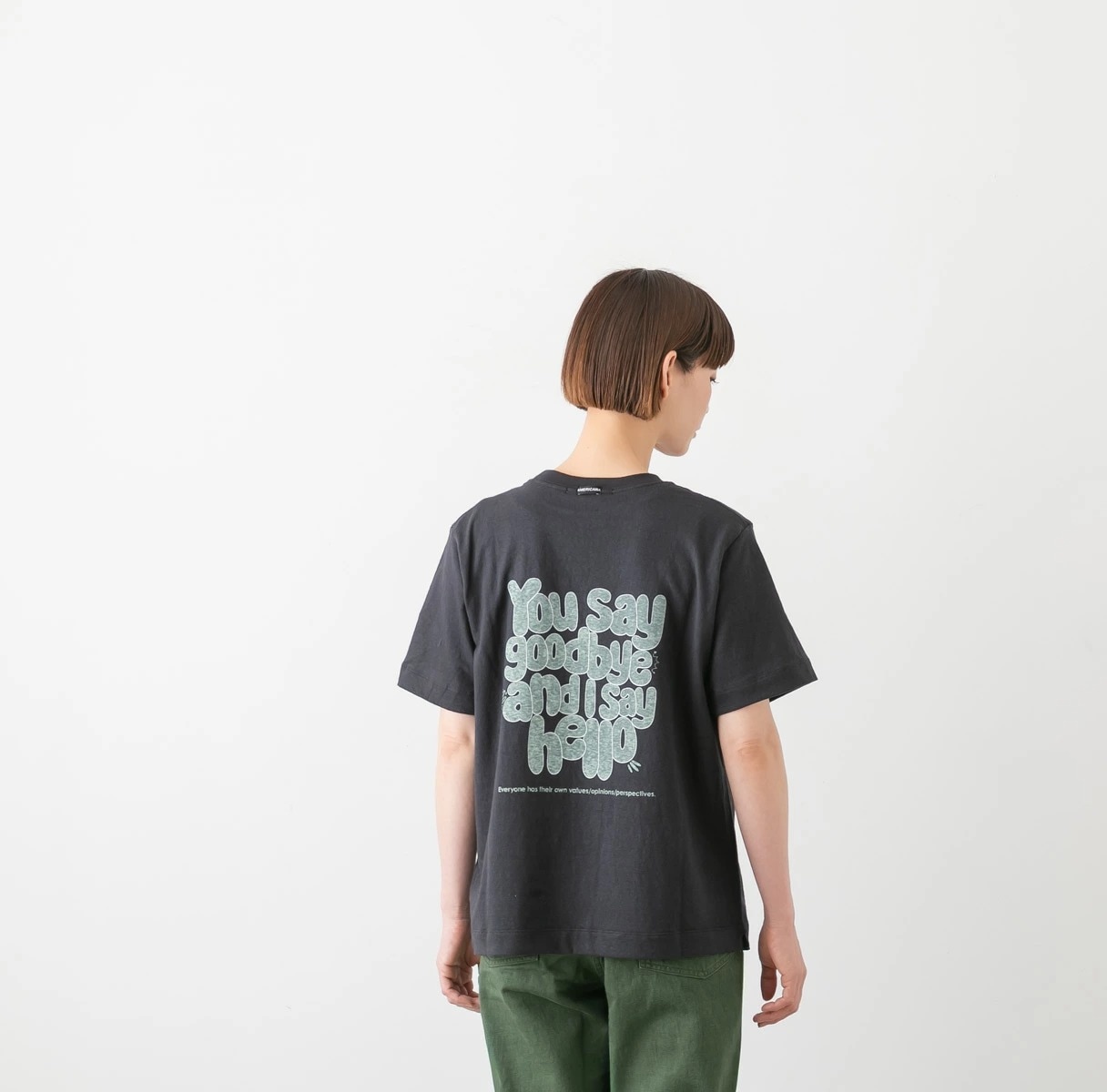 Americana アメリカーナ バックプリント Tシャツ 4色 BRF-847A/3