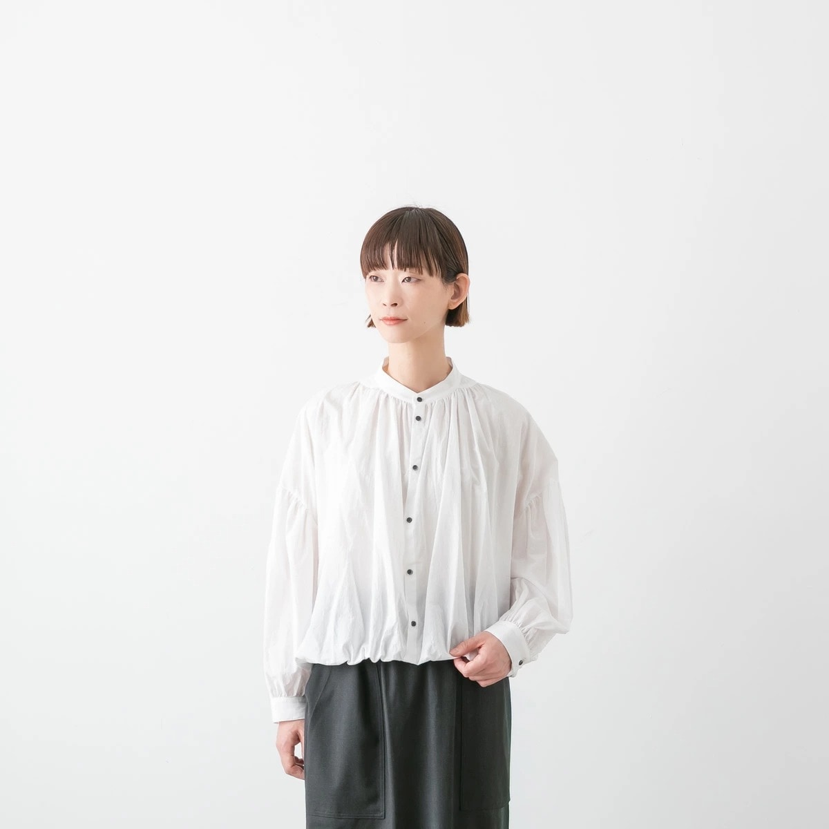 MANON マノン BALLOON AMICAL SHIRT バルーン アミカル シャツ 3色 MNN-SH-331