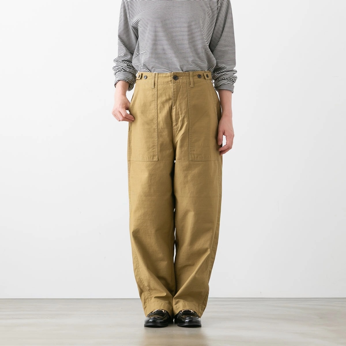 Ordinary fits オーディナリーフィッツ JAMES FATIGUE BACK SATIN ファティーグ ジェームス パンツ 4色 101J-02-326