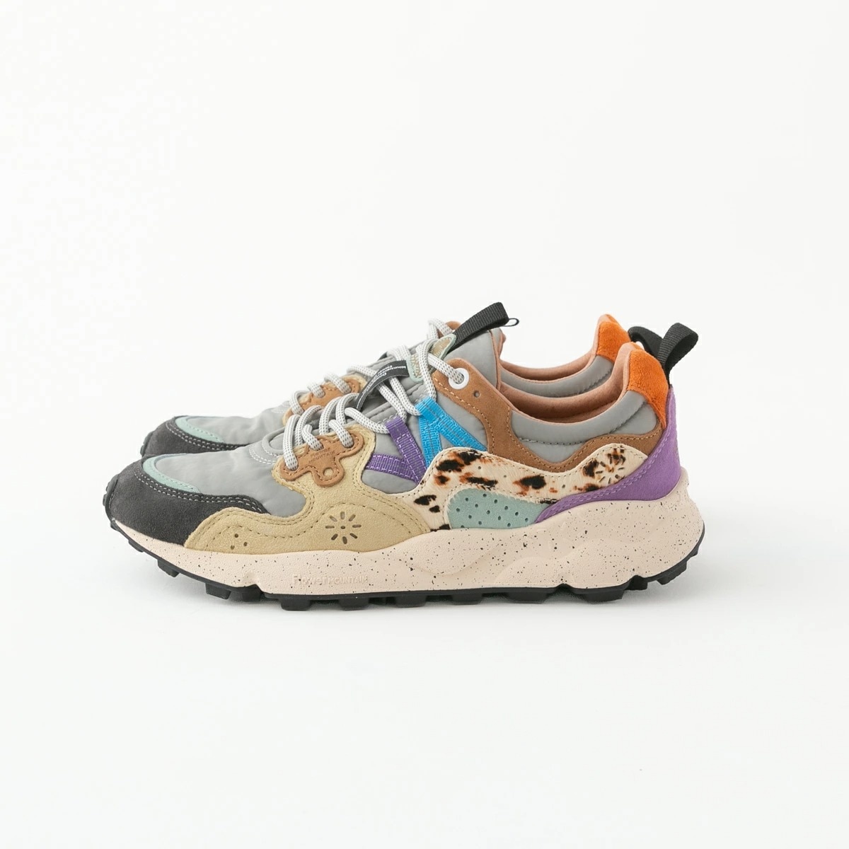 Flower MOUNTAIN フラワーマウンテン YAMANO3 スニーカー Gray/Charcoal/Beige FM63887