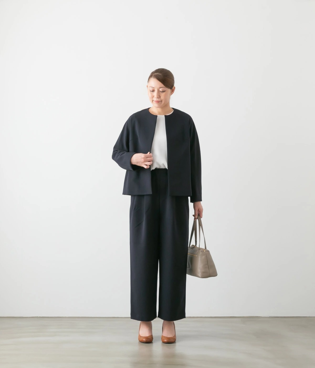 TRAVAIL MANUEL トラバイユ マニュアル ダブルクロス 2タック トラウザーズ パンツ 4色 5067-53