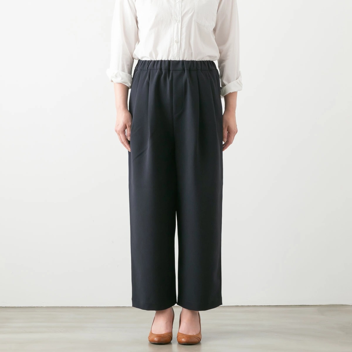 TRAVAIL MANUEL トラバイユ マニュアル ダブルクロス 2タック トラウザーズ パンツ 4色 5067-53