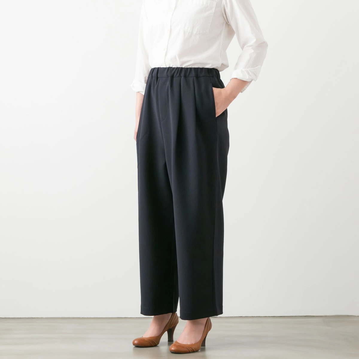 TRAVAIL MANUEL トラバイユ マニュアル ダブルクロス 2タック トラウザーズ パンツ 4色 5067-53