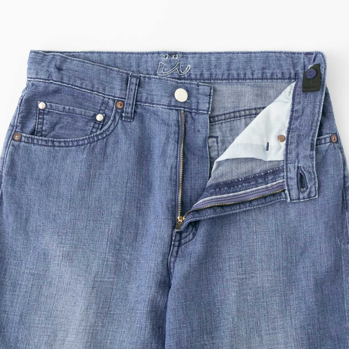 caqu サキュウ Linen Wide Flare リネン ワイド フレアパンツ 2色 24235