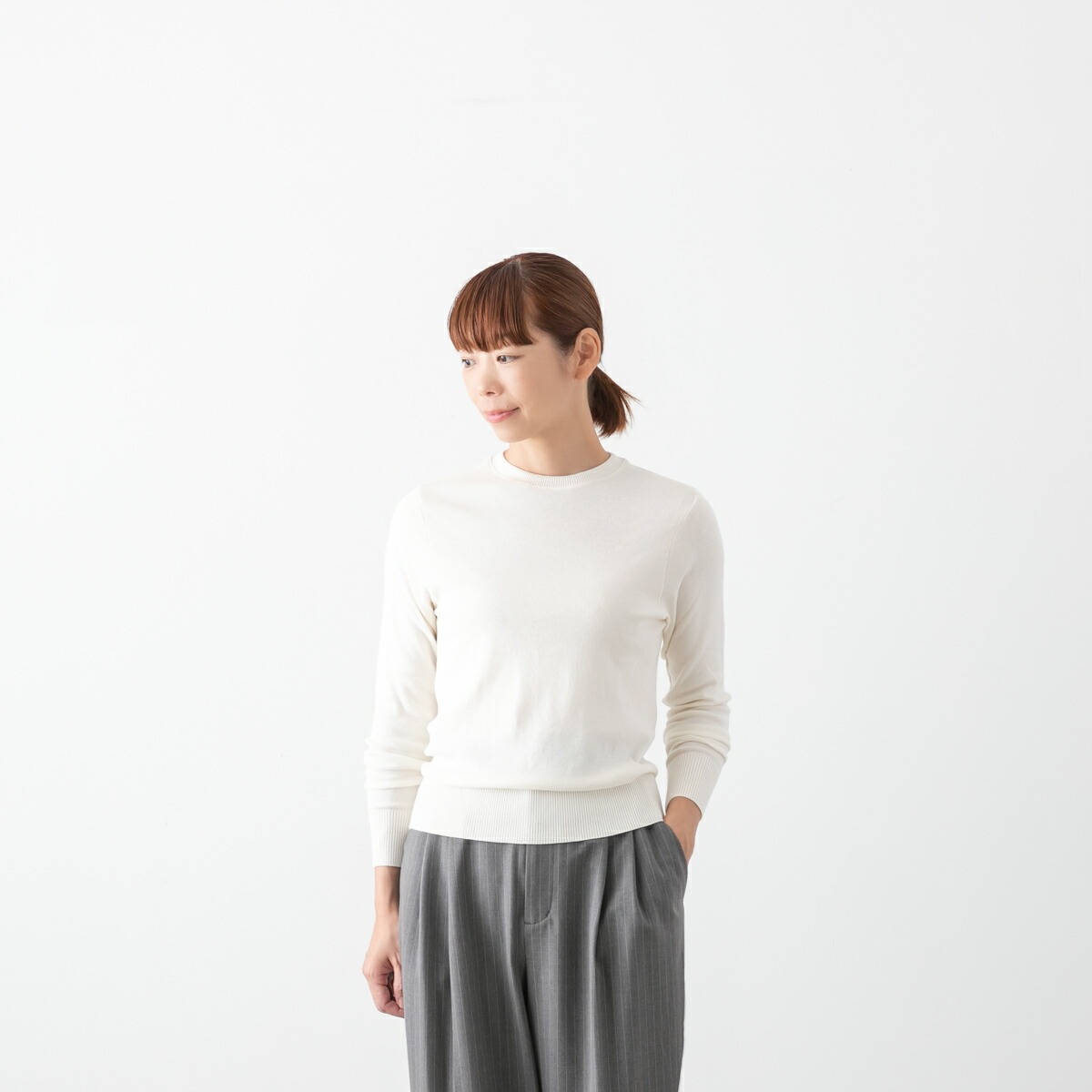gicipi ジチピ コットン クルーネック 長袖 フラーゴラ FRAGORA 8色 2412A