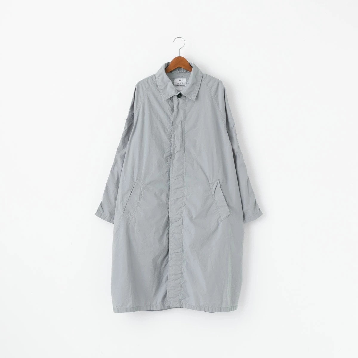 HTS エイチティーエス COTTON POPLIN OVERDYE BALMACAAN COAT コットン
