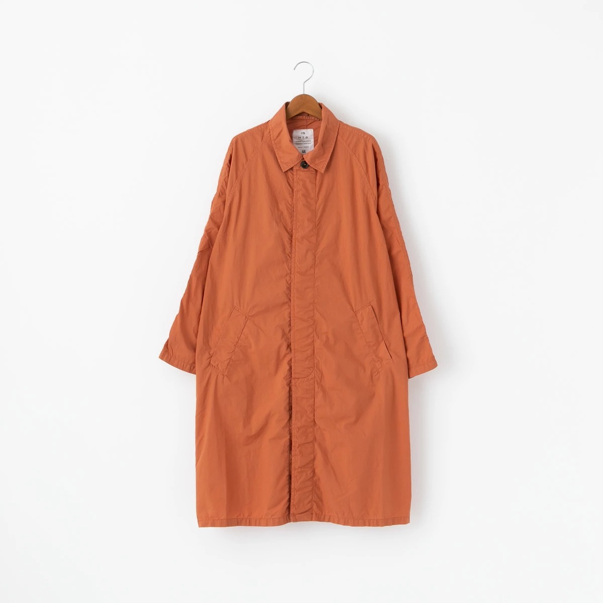 HTS エイチティーエス COTTON POPLIN OVERDYE BALMACAAN COAT コットン