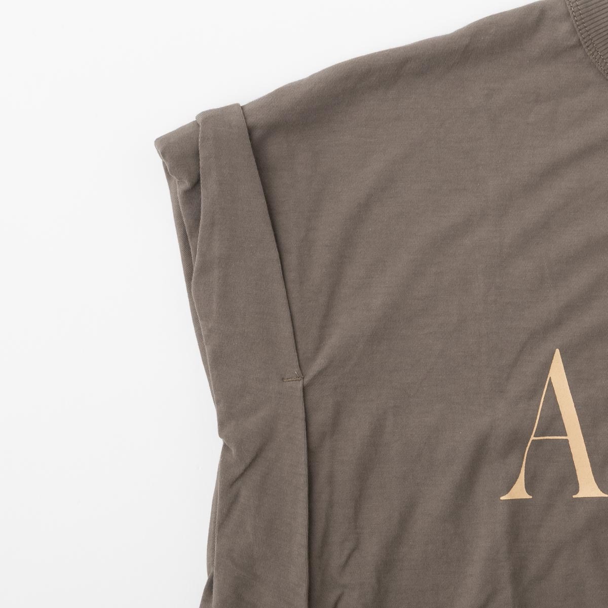 Americana アメリカーナ ワイド ロールアップ ロゴ Tシャツ AMRCN 4色 BRF-M-826A